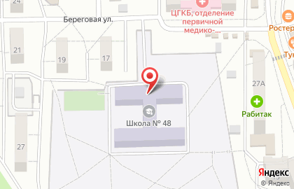 Средняя общеобразовательная школа №48 в Московском районе на карте