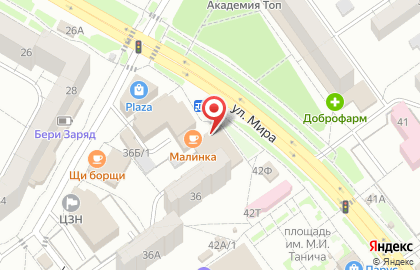 СберБанк России на улице Мира, 36г на карте