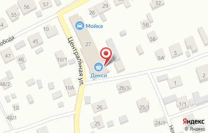 Продуктовый магазин на Центральной, 27Б на карте