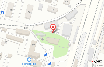 Поток на Лесной на карте