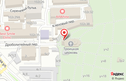 Храм Троицы Живоначальной в Москве на карте