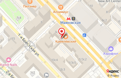 Бизнес-центр на Маяковской на карте