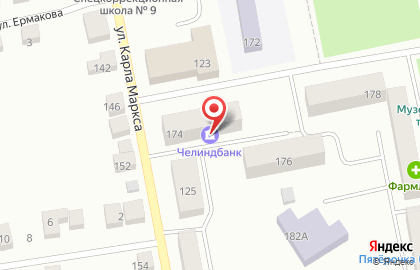 Челиндбанк в Челябинске на карте