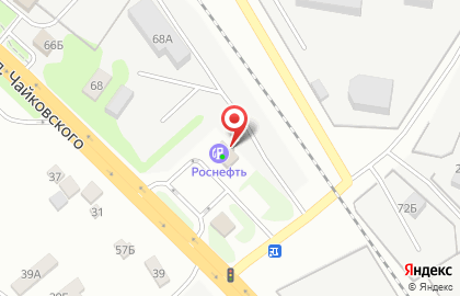 АЗС КурскОблНефтеПродукт на улице Чайковского на карте