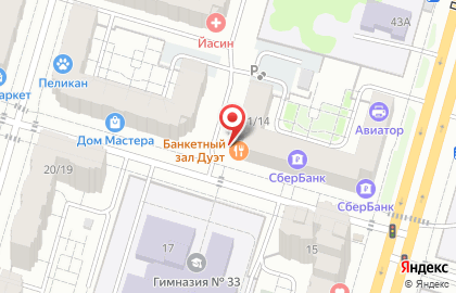 Кафе Дуэт в Авиастроительном районе на карте