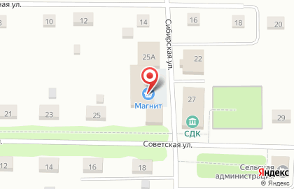 Супермаркет Магнит на Советской улице на карте