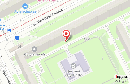 Банк ОТКРЫТИЕ на Купчинской улице на карте