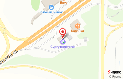 Сургутенфтегаз на карте