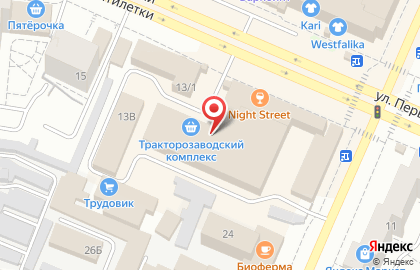 Магазин молочной продукции в Тракторозаводском районе на карте