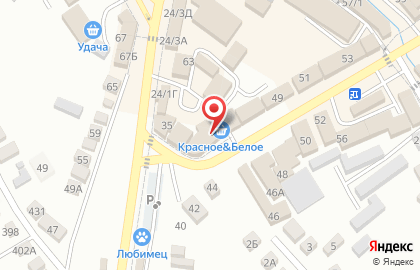 Супермаркет Красное & Белое на ​Таманской на карте