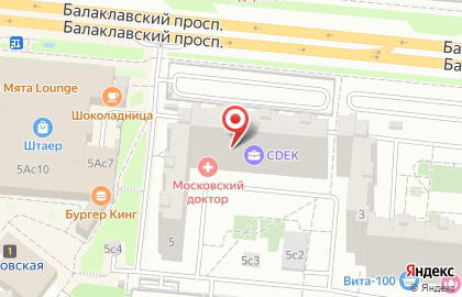 АДВОКАТ метро Чертановская на карте