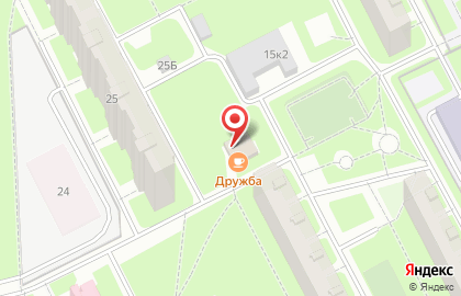 Продовольственный магазин в Красногвардейском районе на карте