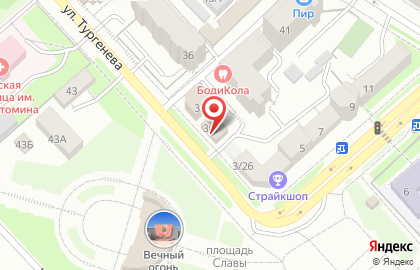 Альянс Транс-Азия на улице Тургенева на карте