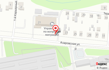 Киоск по ремонту обуви и изготовлению ключей на Азаровской улице на карте