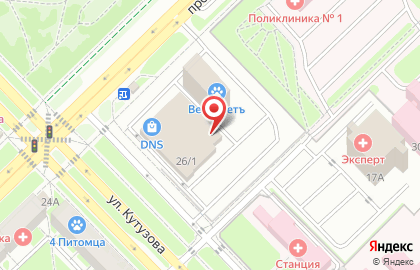 Супермаркет Холидей на улице Бардина на карте