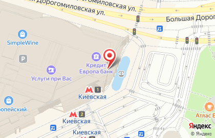 Магазин парфюмерии Molecule на площади Киевского Вокзала на карте