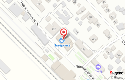Аптека А-Мега в Мичуринске на Привокзальной улице на карте