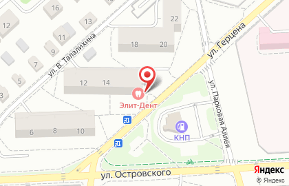 Стоматологический центр Элит-Дент в Ленинградском районе на карте