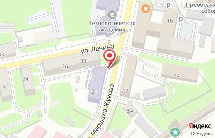 Продуктовый магазин на ул. Маршала Жукова, 21 на карте