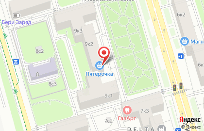 Супермаркет Пятёрочка в Москве на карте