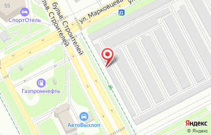 Автостоянка в Кемерово на карте