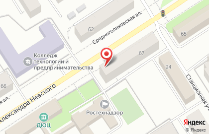 Магазин сантехнического оборудования Водная техника на проспекте Александра Невского на карте