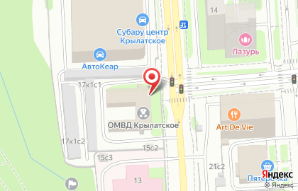 Отдел МВД России по району Крылатское г. Москвы на Крылатском на карте