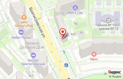 Продовольственный магазин в Москве на карте