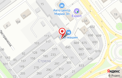 Автосервис СТО Машин на улице Суворова на карте