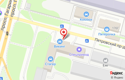 Автосервис Викинг на проспекте Гагарина на карте