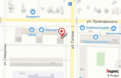 Мебельный салон Диваныч на улице Луначарского на карте