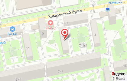 Dunkin Donuts на Химкинском бульваре на карте