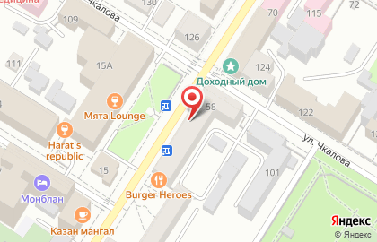 Продовольственный магазин Атлантис на улице Ленинградской на карте