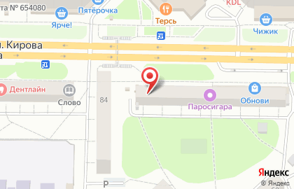 Магазин Ярмарка домашнего текстиля в Центральном районе на карте