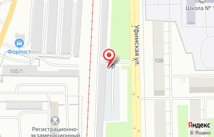 Автостоянка в Уфе на карте