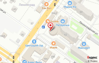 Зоомагазин ЗооГрад в Октябрьском районе на карте