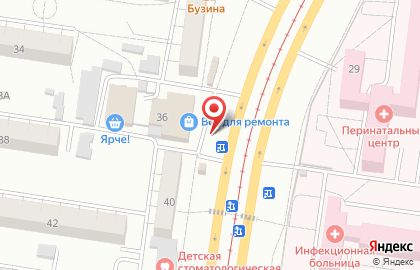 Киоск по продаже фруктов и овощей в Барнауле на карте
