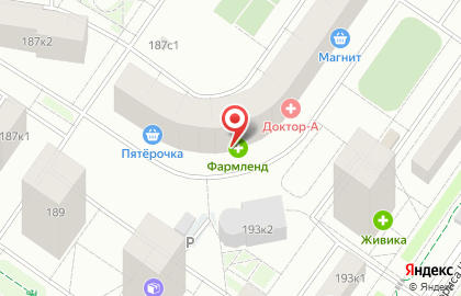 Аптека от Склада на Широтной улице, 189 к 1 на карте