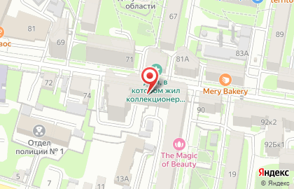 Магазин Цветочный остров на улице Дзержинского на карте