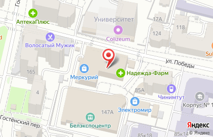 Страховая компания Ингосстрах (ИП Азаров Р.В.) в ТЦ Меркурий на карте