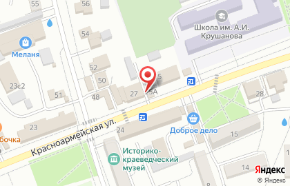 Продуктовый магазин Линда на Красноармейской улице на карте