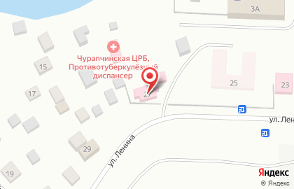 Чурапчинская центральная районная больница им. П.Н. Сокольникова на улице Ленина в Чурапче на карте