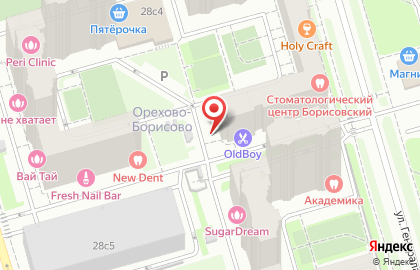Барбершоп OldBoy на метро Домодедовская на карте