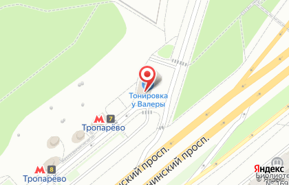 Установочный центр Tonirovka-avto.moscow на проспекте Вернадского на карте