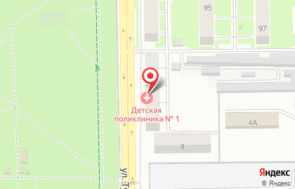 Поликлиника №1 в Кемерово на карте