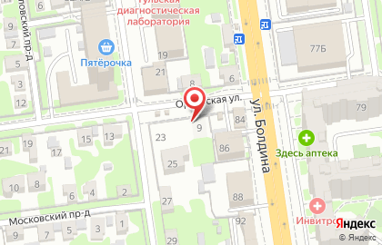 Киоск по продаже овощей и фруктов на Орловской улице на карте