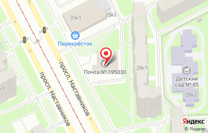 Диагностический центр Амикорт на проспекте Наставников на карте