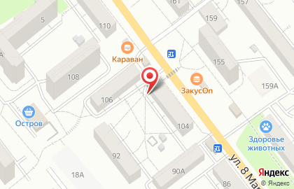 Продуктовый магазин в Челябинске на карте