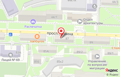 Магазин медтехники на проспекте Ленина на карте