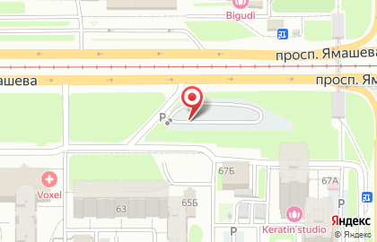 Автостоянка в Казани на карте